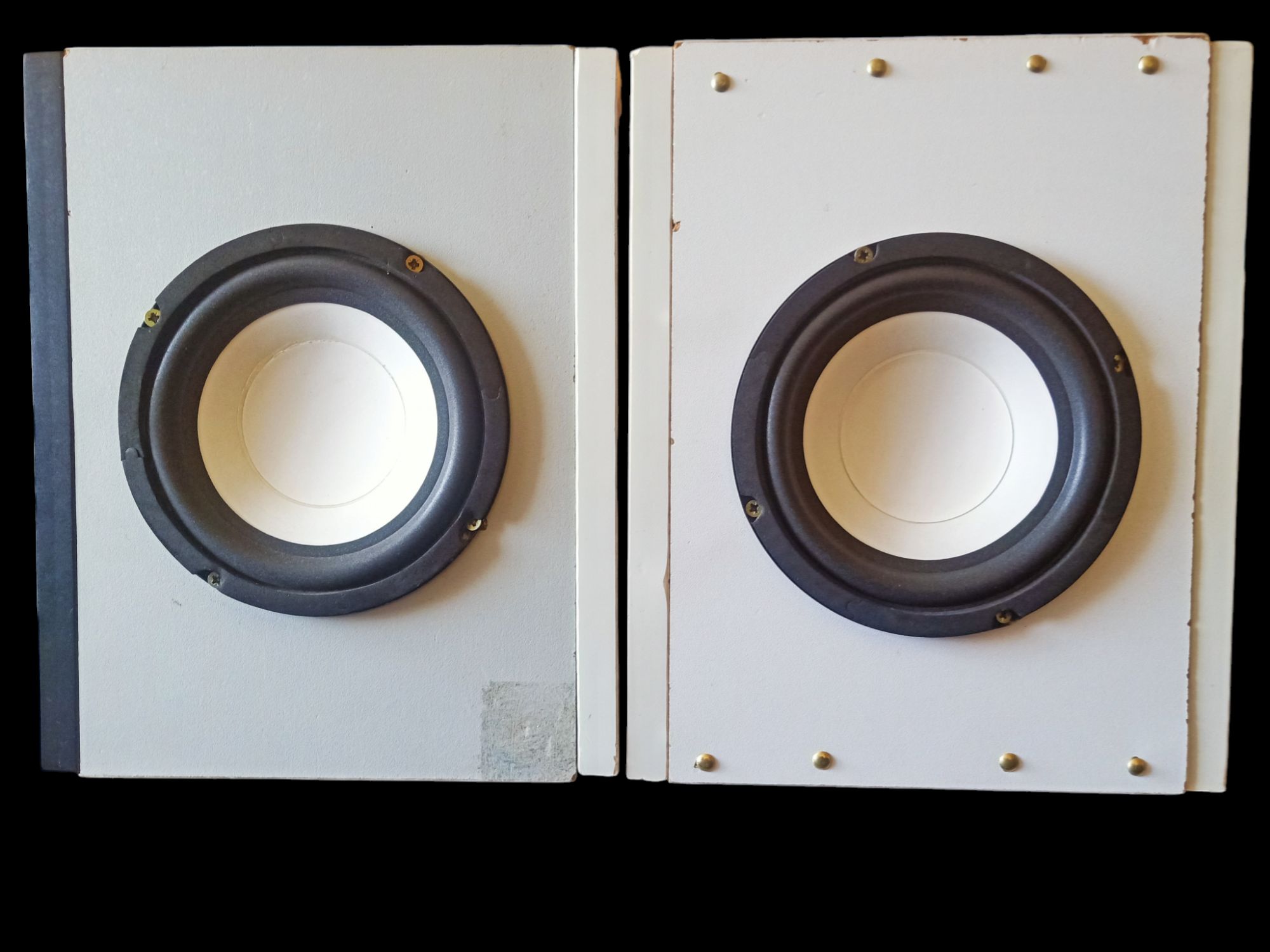 Dual 2.0 Stereo Speakers Only, passive woofers Bookshelf speaker system, sleek-design home theater