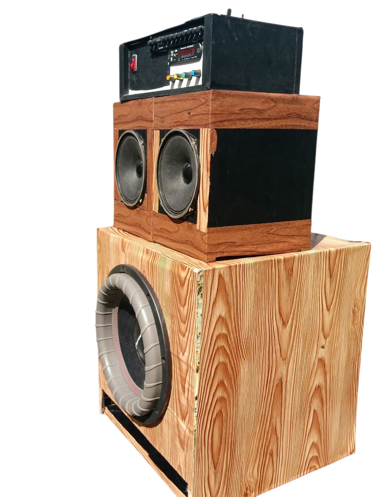 Pioneer 2.1 Home Theatre Sound System 12" TS-W711D4 Subwoofer Powerful Boschman Equaliser Preamp 6" Woofers Speakers Bass Boost Stereo Bluetooth 5.0 Tuned cabinets Deep Bass Relay Red board Amplifier