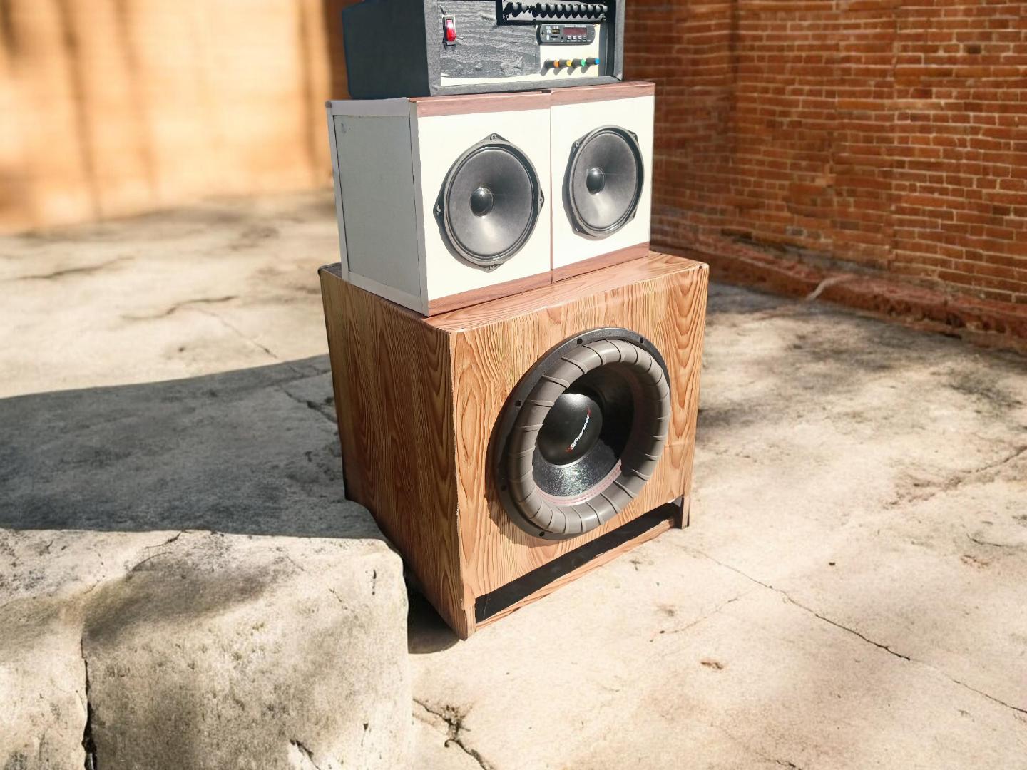 Pioneer 2.1 Home Theatre Sound System 12" TS-W711D4 Subwoofer Powerful Boschman Equaliser Preamp 6" Woofers Speakers Bass Boost Stereo Bluetooth 5.0 Tuned cabinets Deep Bass Relay Red board Amplifier