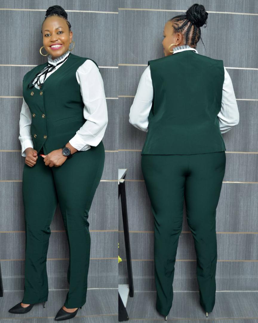 First class  official three piece  trouser suits
