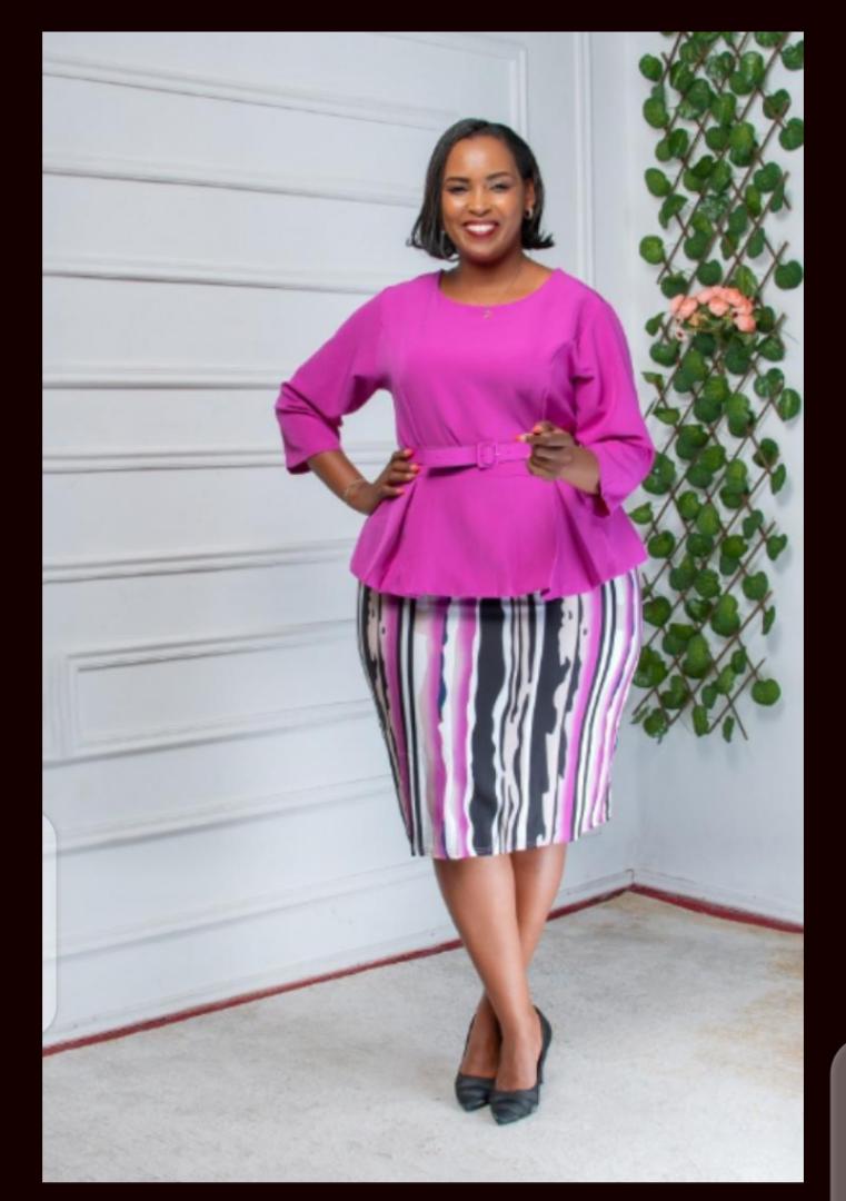 Quality ladies official peplum dress