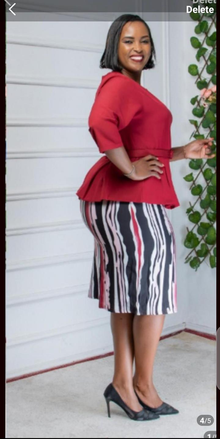 Quality ladies official peplum dress