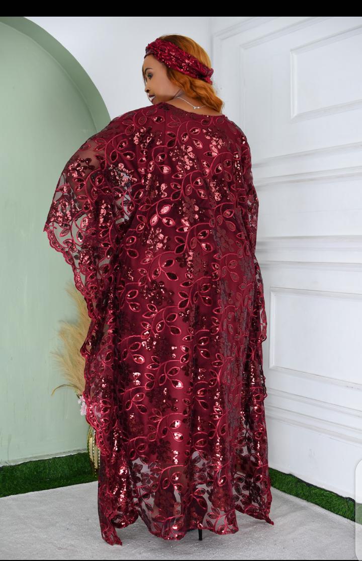 Restocked due to high demand...
Fast selling.....💯
Stunning & Elegant latest floral heavy lace maxi dresses....💃
Quality top-notch has a quality inner full lining 👌
Free size (one size fits all,*44