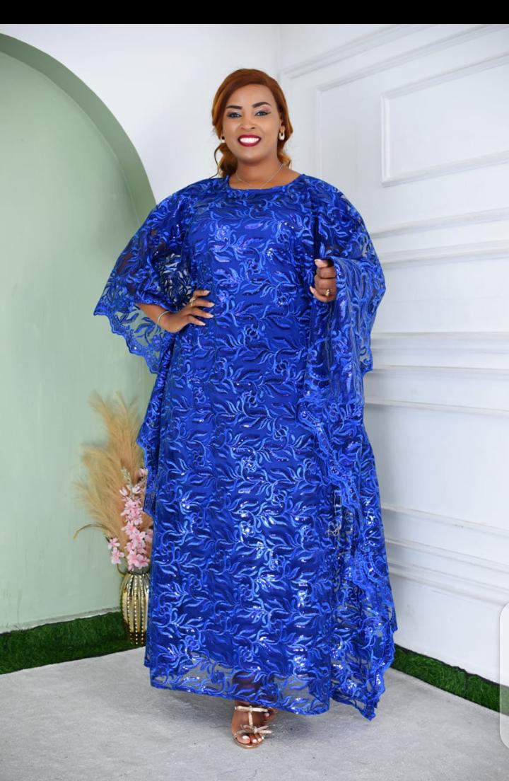 Restocked due to high demand...
Fast selling.....💯
Stunning & Elegant latest floral heavy lace maxi dresses....💃
Quality top-notch has a quality inner full lining 👌
Free size (one size fits all,*44