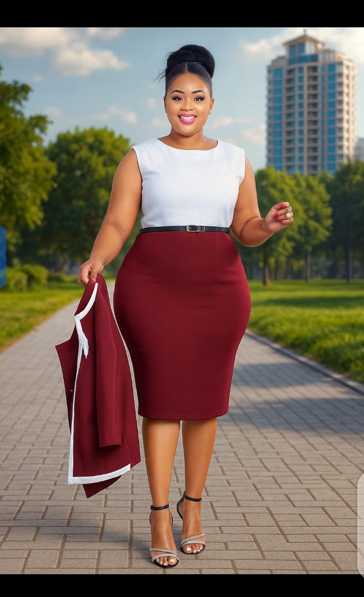 Here we do not joke, we stock the best for you 
Two piece dress suit 
It's a full dress and half coat 
Show up in the office like the boss lady you are ❤️❤️ 
Size 44 46 48 50 52 
Price 3300