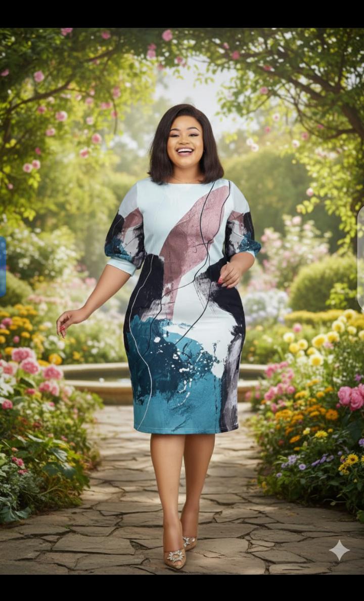 🎀 NEW NEW NEW ‼️
❤️❤️This is not just a dress but a whole mood
🌼 Pretty straight dresses 
🌼sizes:44 to 52
🌼 Perfect office and casual wear 
Price 2700