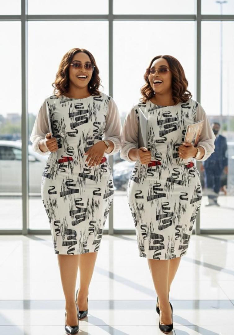 🎀 NEW NEW NEW ‼️
❤️❤️This is not just a dress but a whole mood
🌼 Pretty straight dresses 
🌼sizes:44 to 52
🌼 Perfect office and casual wear 
Price 2750