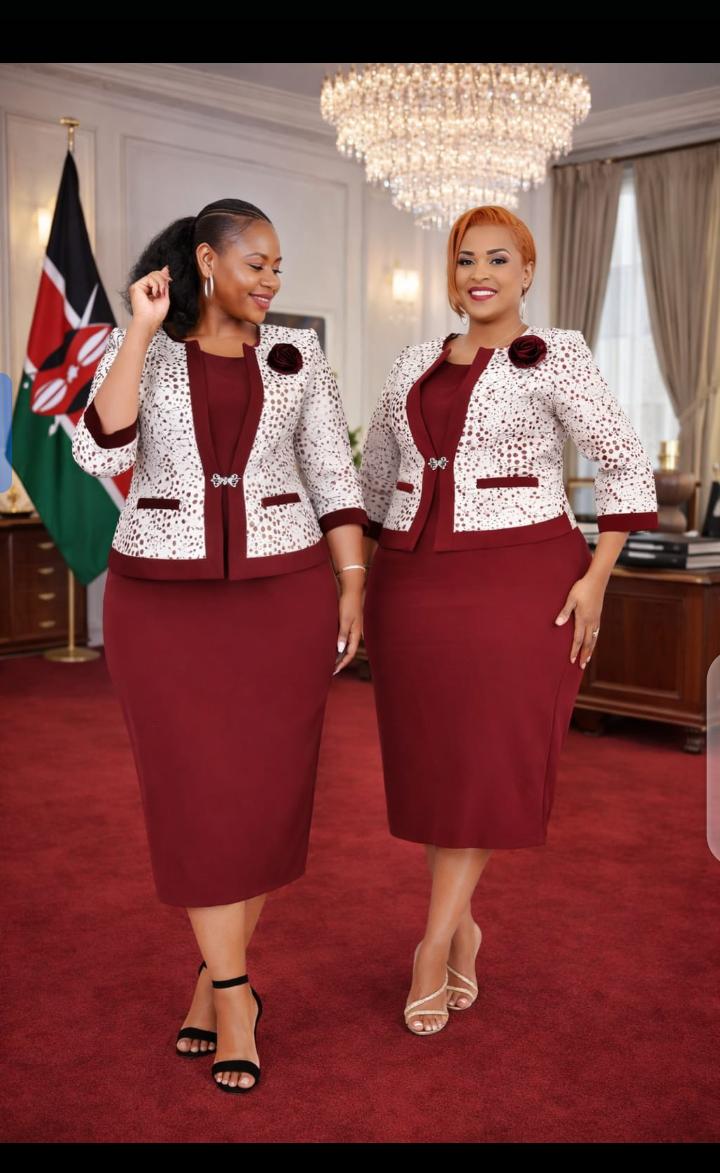 Chic two piece dresses Perfect for turning heads effortlessly
Cute office and casual wear 
It's a full dress and detachable coat 
Available in 4 beautiful colours 😍😍😍
Size 46-54
Price 4000 n