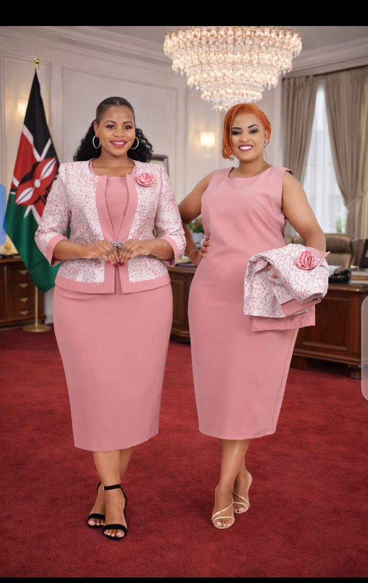 Chic two piece dresses Perfect for turning heads effortlessly
Cute office and casual wear 
It's a full dress and detachable coat 
Available in 4 beautiful colours 😍😍😍
Size 46-54
Price 4000 n