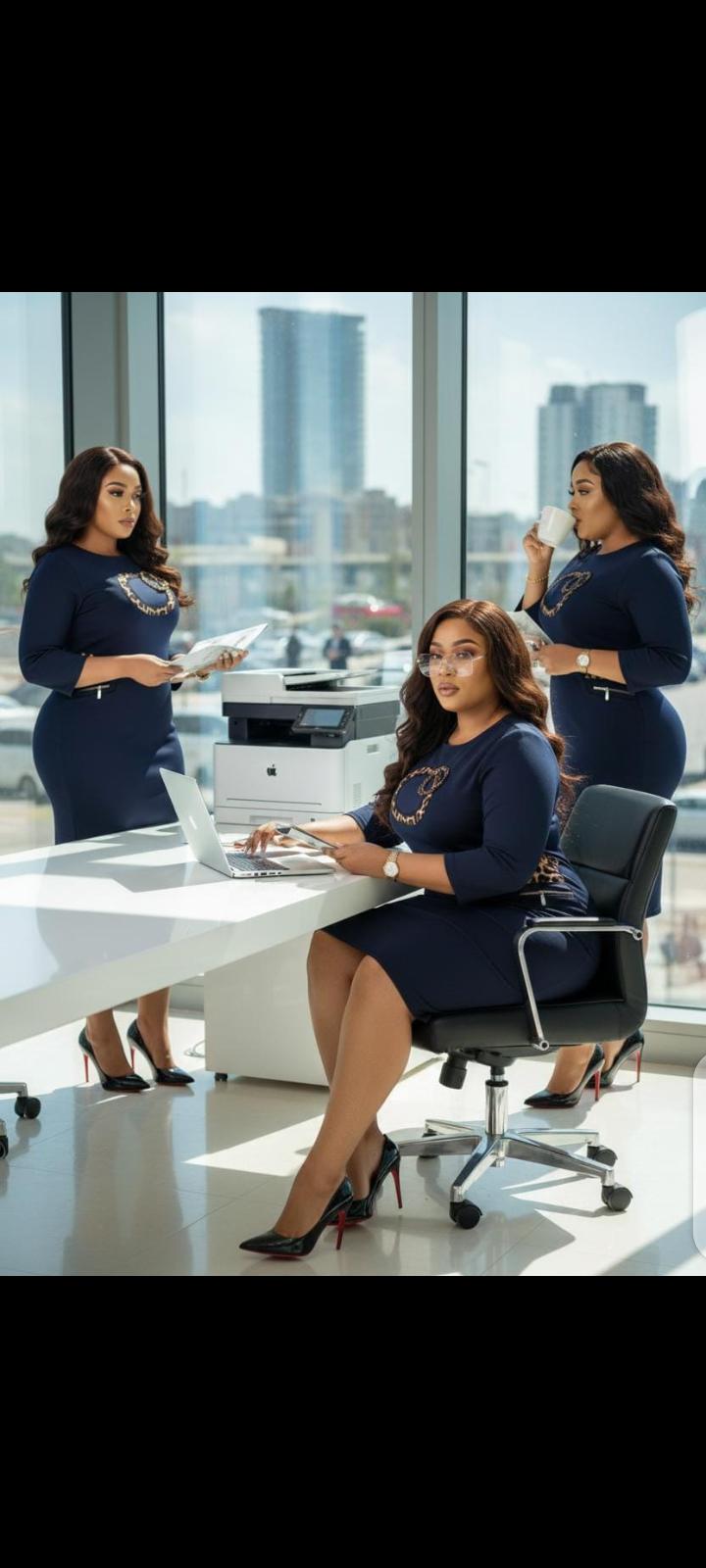 Step out in style with our quality official dresses 👗✨
Perfect for work, meetings, and classy occasions 💼💃
Sizes 44-52 
Price @ 2900