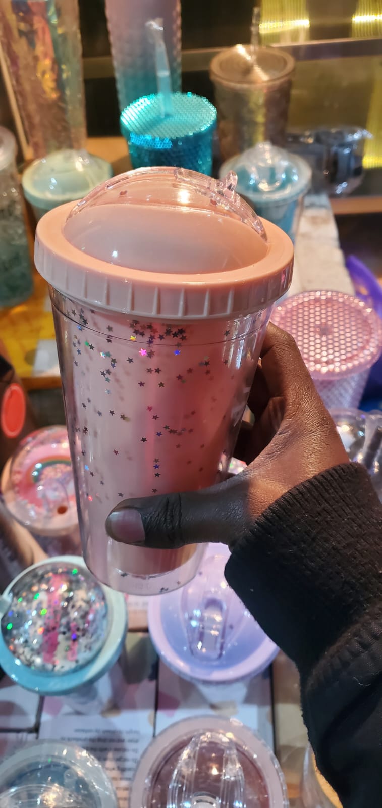 Creative Double Layers  Plastic Water Bottle With Straw Korean Style Creative  Travel Tumbler Water Cups Drink Cups for Kids & Adult