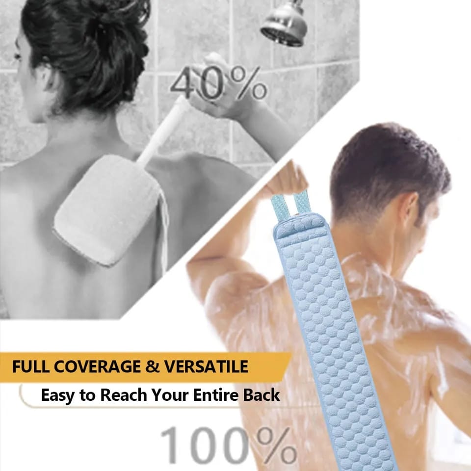 3pcs/set Body Scrubber Back Massage Exfoliating Sponge Bathroom Bath Brush Scrub