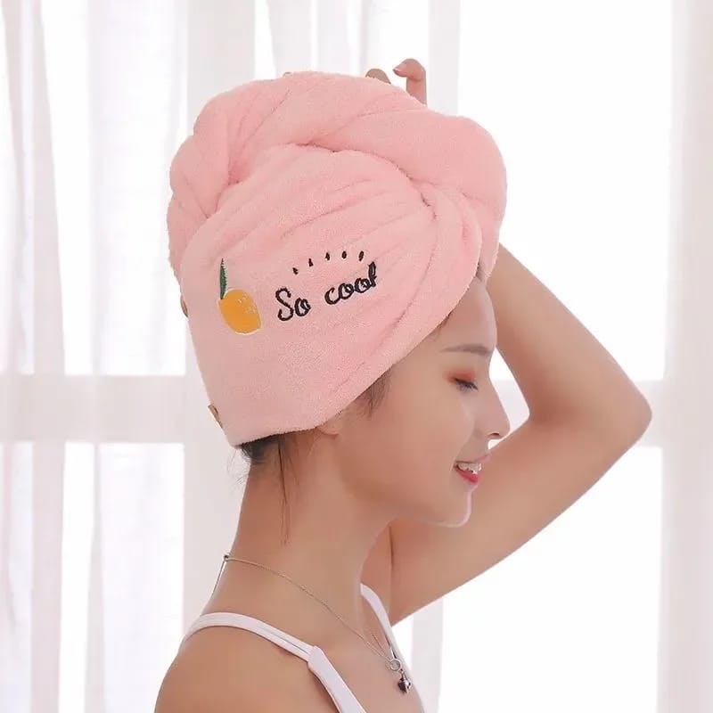 Hair Towel Women Girl's Magic Microfiber Shower Dry Hair Cap Bathroom Bath Hats Quick Drying Soft Lady Turban Head