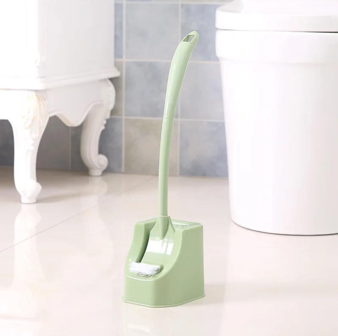 Toilet no dead corner toilet brush set cleaning long handle brush  .Comes with base Excellent clean up of under the seat hidden edges