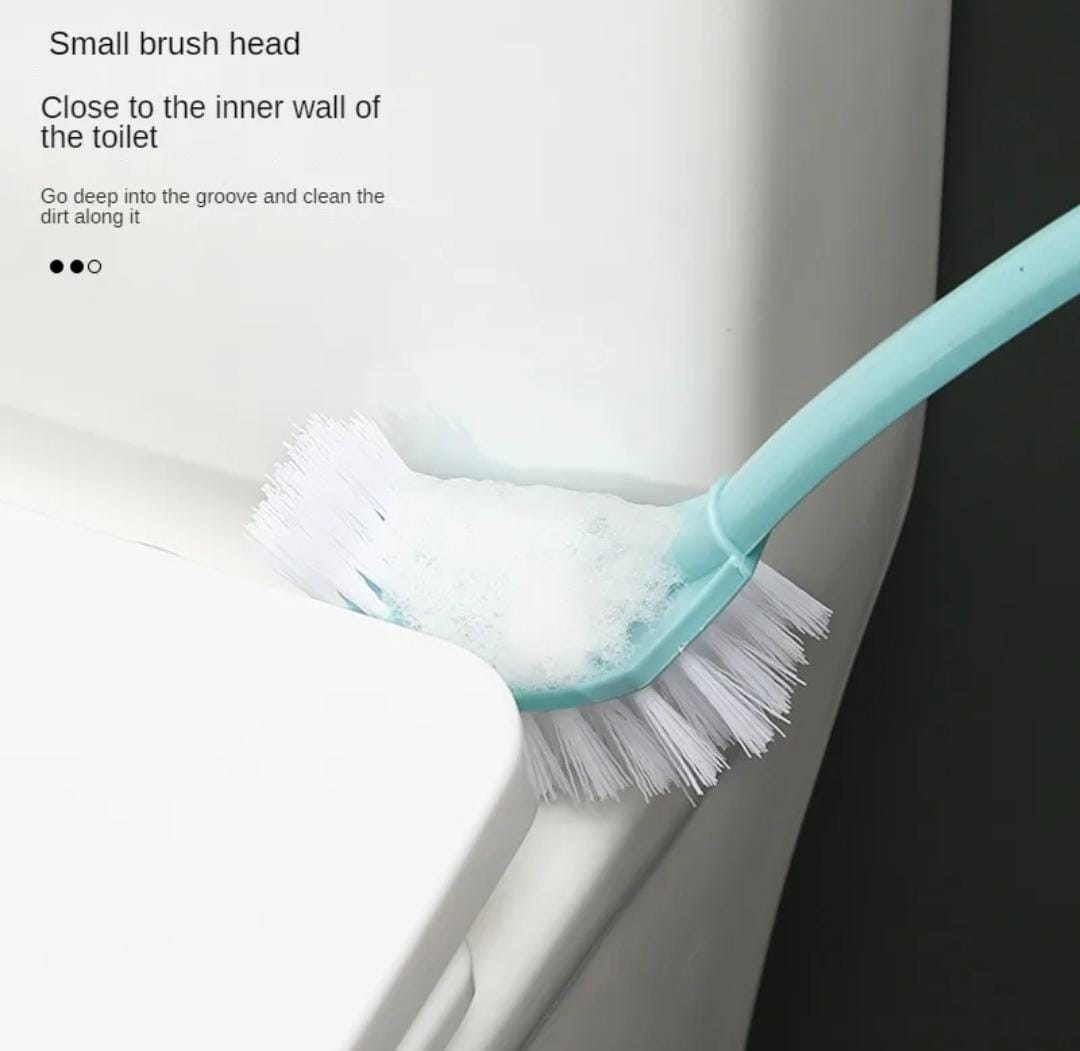 Toilet no dead corner toilet brush set cleaning long handle brush  .Comes with base Excellent clean up of under the seat hidden edges