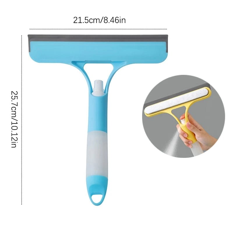 3 in 1 Window Squeegee Cleaner, Window Cleaning Equipment Kit for Indoor/Outdoor with sprayer