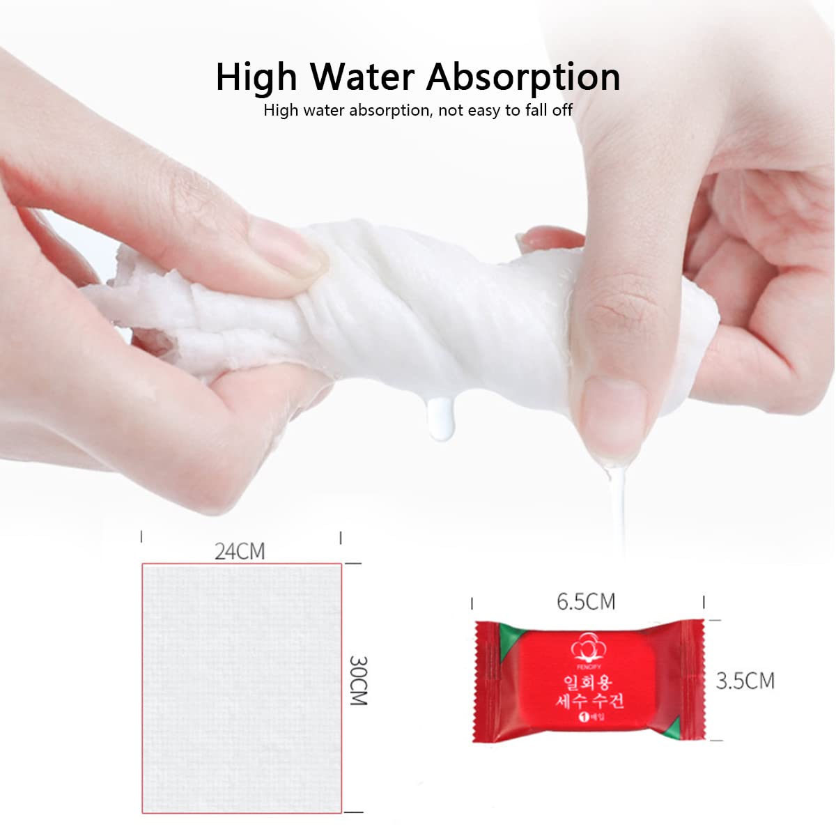 Portable Magic tablet towel that expands in water - ideal for hand or face wash 20pc pack