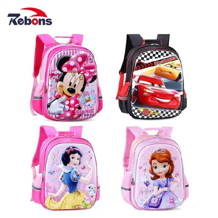 Cartoon Themed Kids/Children School Bags Cartoon Characters