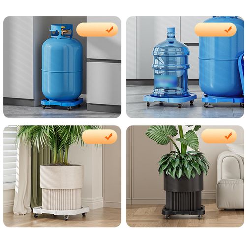New arrival👑🪐 ⚡4 wheels Plastic tray type gas cylinder trolley stand
