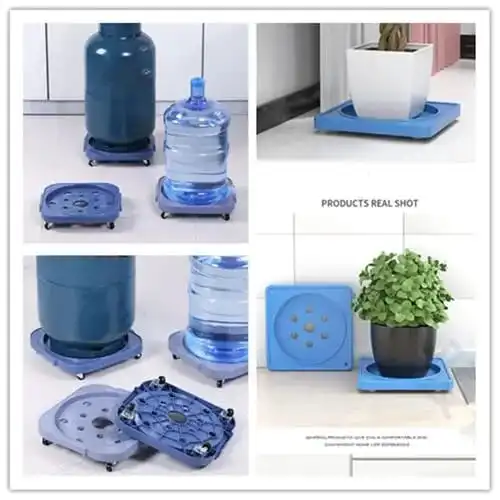New arrival👑🪐 ⚡4 wheels Plastic tray type gas cylinder trolley stand