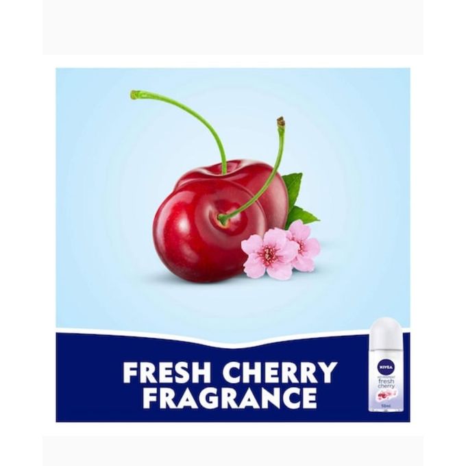 NIVEA Fresh Cherry Rollon - women 50ml - Anti-perspirant 48hr protection