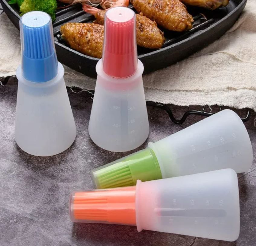 Silicone Oil bottle brush， BBQ/Pastry Basting Brushes,Silicone Cooking Grill Barbecue Baking Pastry Oil/Honey/Sauce Bottle Brush