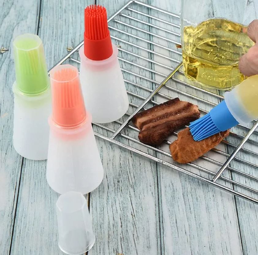 Silicone Oil bottle brush， BBQ/Pastry Basting Brushes,Silicone Cooking Grill Barbecue Baking Pastry Oil/Honey/Sauce Bottle Brush