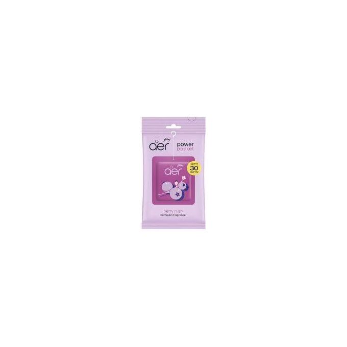 Godrej aer Power Pocket | Bathroom freshener –Berry Rush Fragrance