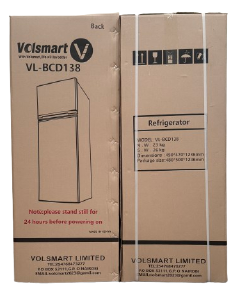 【hot】Volsmart 138L Double Doors Refrigerator Home Improvement Energy Saving Fridge with Lock and Keys Made with whisper-quiet technology: A silent refrigerator is a wonderful Fridge Freezer