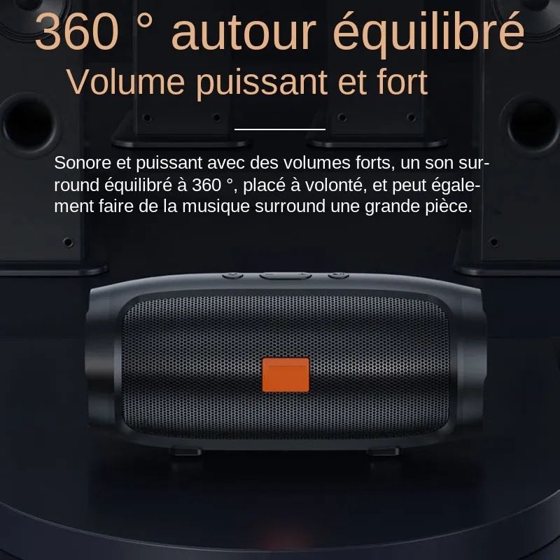 【Special Offer】VL-BS007 VOLSMART store Bluetooth Accessories Waterproof Subwoofer Portable Bluetooth Wireless Speaker Surround Loudspeaker TF Card Sound Box TWS USB Flash Drive Wireless Speakers