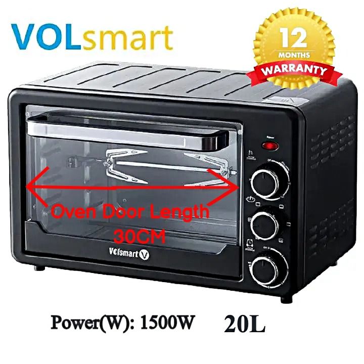 【New Year Sale】VOLSMART Oven 20L Electric Rotisserie Oven Electric Oven VL-OV0200 oven 20ltrs