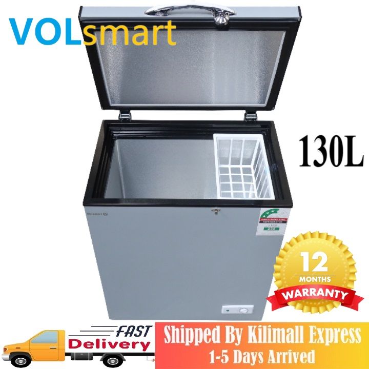 【Special Offer】Freezer Volsmart 130L Vertical Chest Freezer VL-BD130 Single Flip Drain Freezer Energy-saving Freezer Fast Cooling Refrigerator Freezer 130L freezer frozen freezer household freezer box