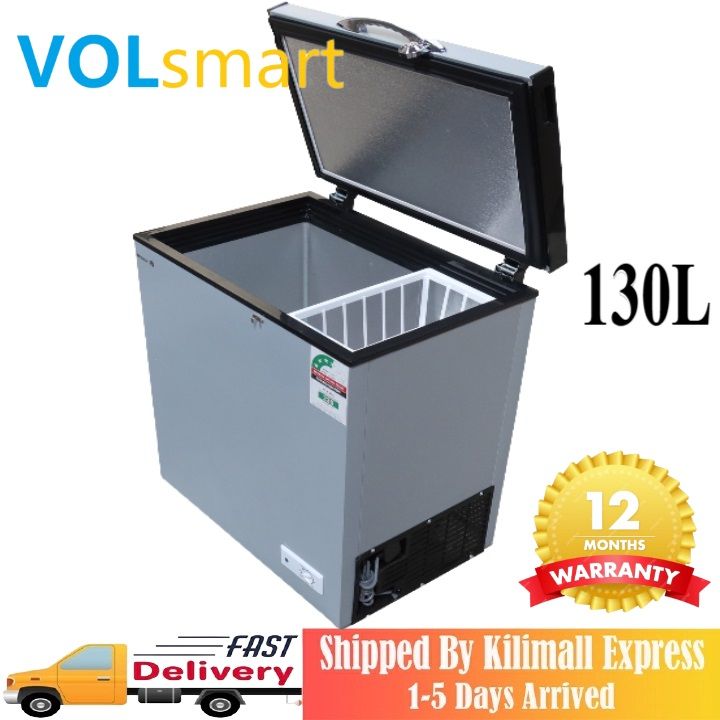 【Special Offer】Freezer Volsmart 130L Vertical Chest Freezer VL-BD130 Single Flip Drain Freezer Energy-saving Freezer Fast Cooling Refrigerator Freezer 130L freezer frozen freezer household freezer box