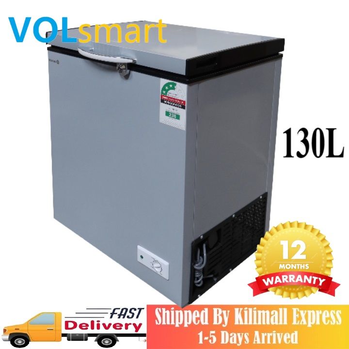 【Special Offer】Freezer Volsmart 130L Vertical Chest Freezer VL-BD130 Single Flip Drain Freezer Energy-saving Freezer Fast Cooling Refrigerator Freezer 130L freezer frozen freezer household freezer box