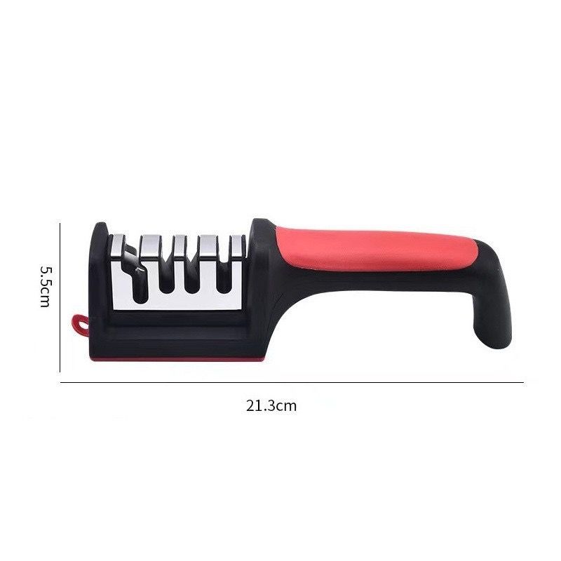 Knife Sharpeners for Kitchen Knives 4 in1 Kitchen Knife Sharpener Knife Sharpening Kit with 4 Stage Sharpening Slots Works for Ceramic Steel Knives and Scissor Kitchen Knife Accessories
