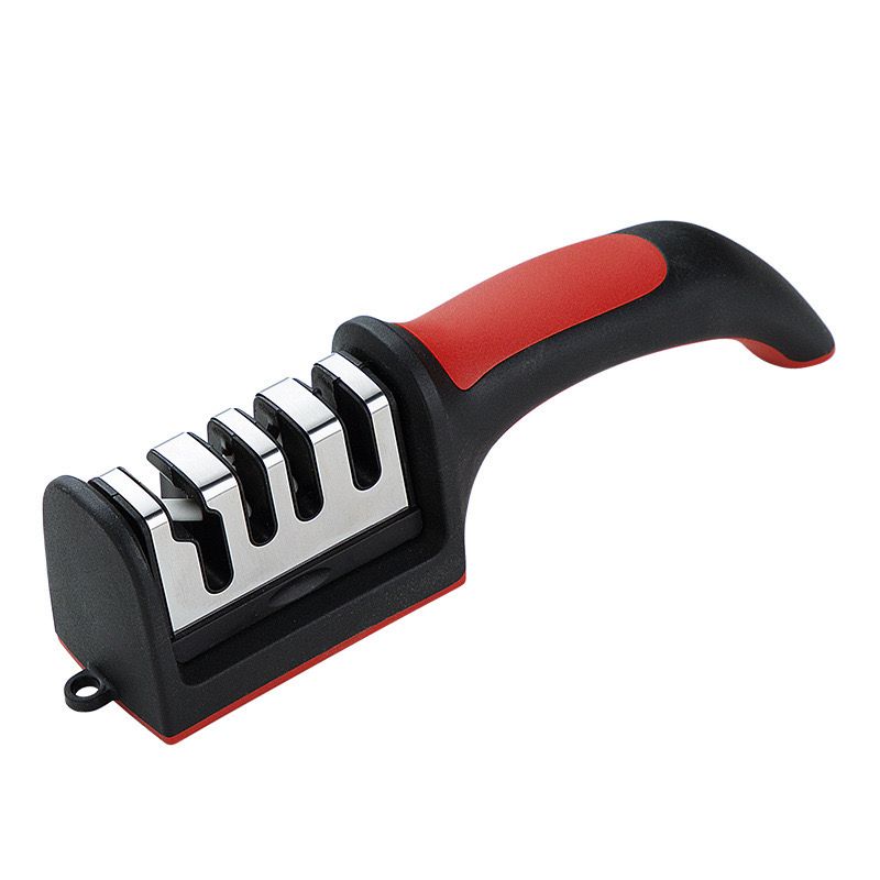 Knife Sharpeners for Kitchen Knives 4 in1 Kitchen Knife Sharpener Knife Sharpening Kit with 4 Stage Sharpening Slots Works for Ceramic Steel Knives and Scissor Kitchen Knife Accessories