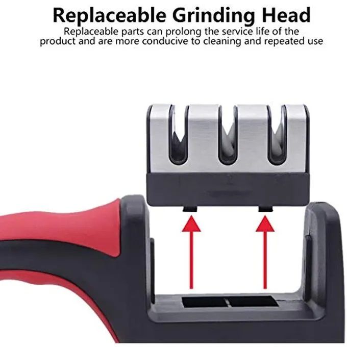 【HOT】VL-MD002 Knife Sharpeners for Kitchen Knives 4 in1 Kitchen Knife Sharpener Knife Sharpening Kit with 4 Stage Sharpening Slots Works for Ceramic Steel Knives and Scissor Kitchen Knife Accessories
