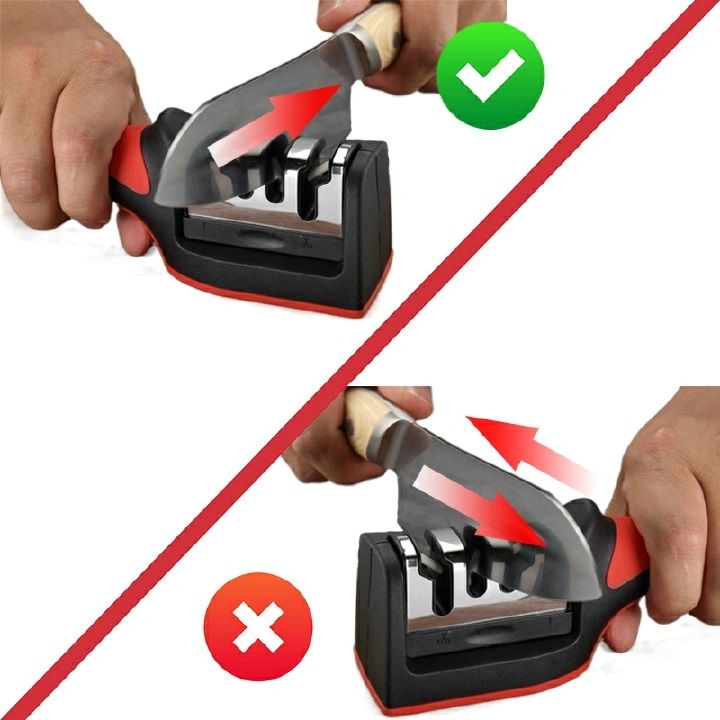 【HOT】VL-MD002 Knife Sharpeners for Kitchen Knives 4 in1 Kitchen Knife Sharpener Knife Sharpening Kit with 4 Stage Sharpening Slots Works for Ceramic Steel Knives and Scissor Kitchen Knife Accessories