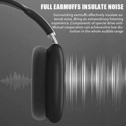Volsmart VL-BEP009 Wireless Bluetooth 5.1 Wireless P9 Pro Max Bluetooth Headphones With Microphone Noise Canceling Earbuds Gaming Headset Stereo HiFi Earphones TFT Bluetooth earphone