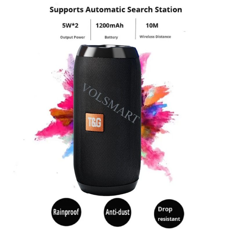 VL-BS117 Volsmart Bluetooth Speakers Wireless Bluetooth Speaker Subwoofer Large Volume Cool Dynamic Atmosphere Light 5.0 Portable Small Home Outdoor