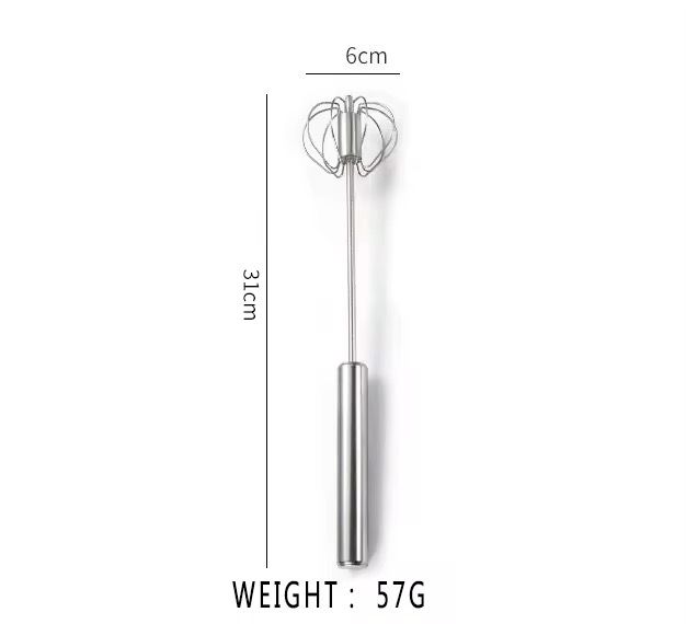Volsmart Egg beater VL-MD003 Stainless steel semi-automatic egg beater, rotating cream egg mixer Whisk Egg Beater Cake Baking