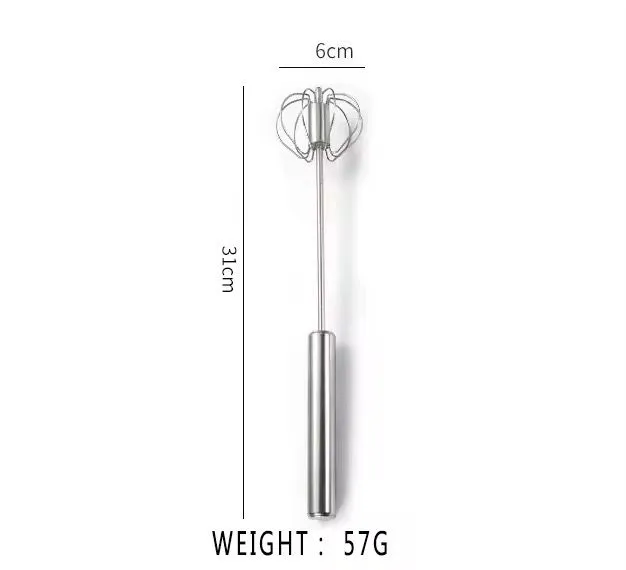 Volsmart Egg beater VL-MD003 Stainless steel semi-automatic egg beater, rotating cream egg mixer Whisk Egg Beater Cake Baking