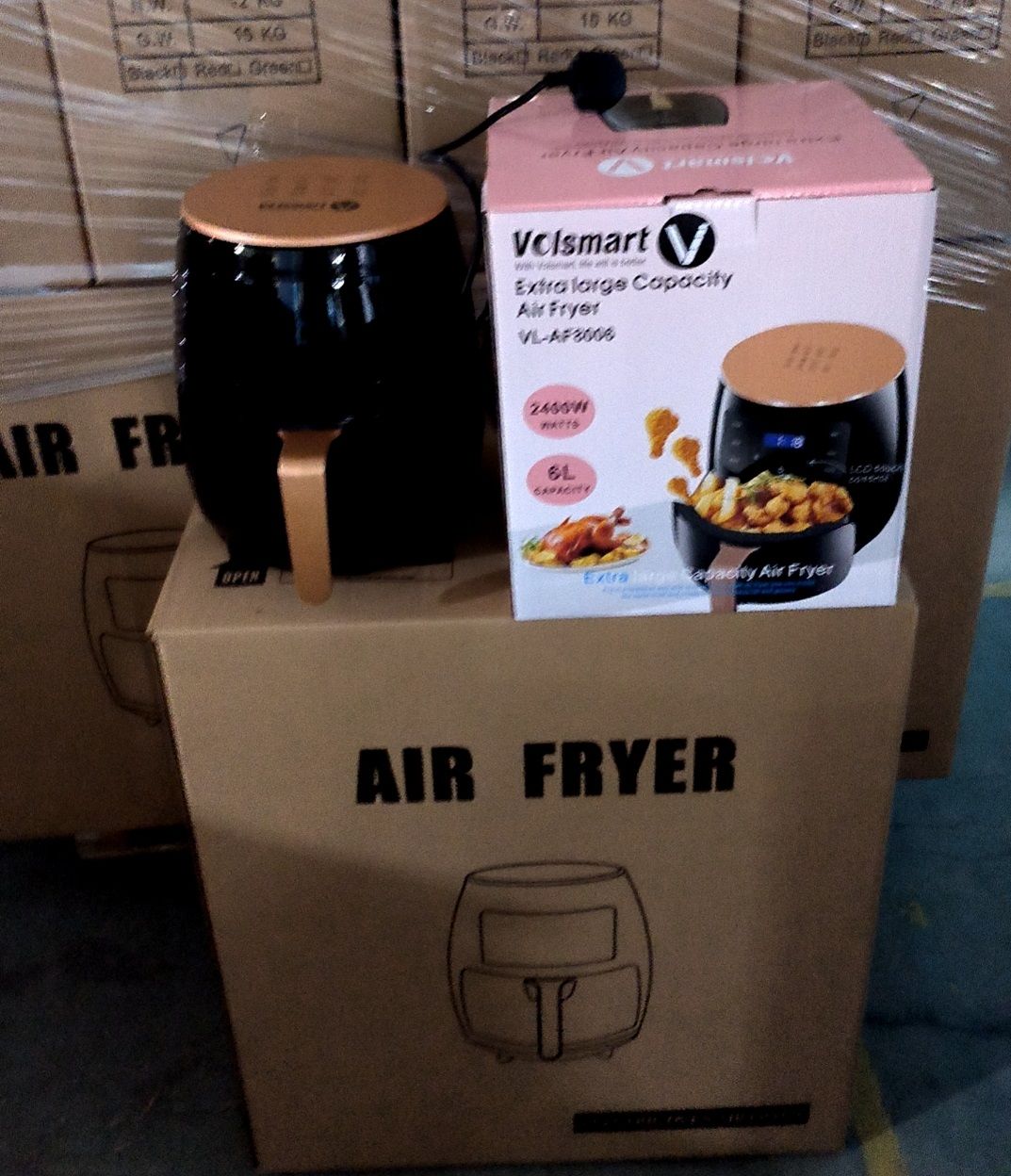 【Special Offer】VL-AF8006 Air Fryer Volsmart 6L Electric Air Fryer  Volsmart Air Fryer air fryer black 6Litre Digital Air Fryer for Healthier Meals
