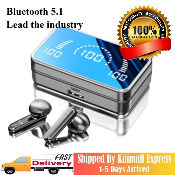 【HOT】VOLSMART VL-BES20 Wireless TWS Earphone Business Bluetooth Earpods Power Digital Display 5.1 Sports Hanging Ear Touch Earphone Waterproof  Earphone Wireless Bluetooth headset Bluetooth earbuds