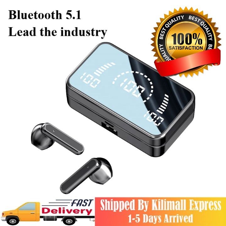 【HOT】VOLSMART VL-BES20 Wireless TWS Earphone Business Bluetooth Earpods Power Digital Display 5.1 Sports Hanging Ear Touch Earphone Waterproof  Earphone Wireless Bluetooth headset Bluetooth earbuds