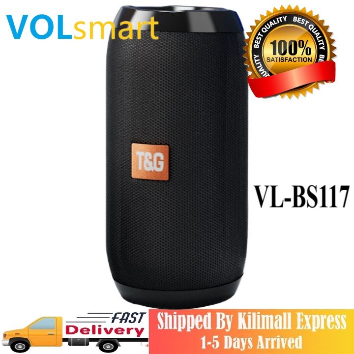 VL-BS117 VOLSMART store Bluetooth Accessories Waterproof Subwoofer Portable Bluetooth Wireless Speaker Surround Loudspeaker TF Card Sound Box TWS USB Flash Drive Wireless Speakers