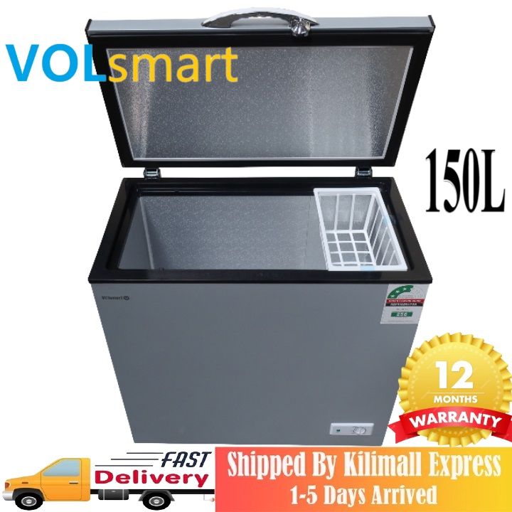 Freezer Volsmart 150L Vertical Chest Freezer VL-BD150 Single Flip Drain Freezer Energy-saving Freezer Fast Cooling Refrigerator Freezer 150L freezer frozen freezer household freezer box