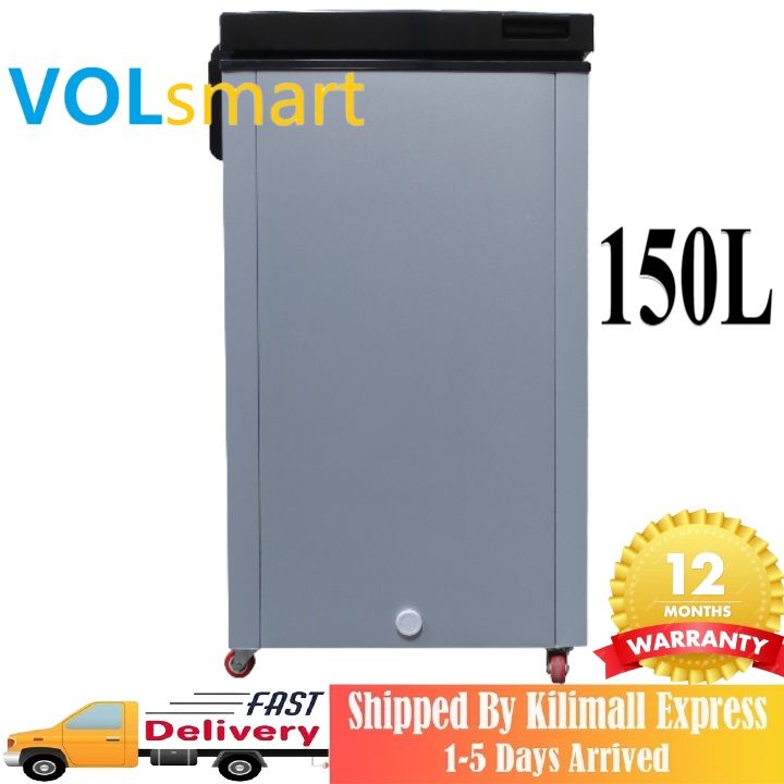 Freezer Volsmart 150L Vertical Chest Freezer VL-BD150 Single Flip Drain Freezer Energy-saving Freezer Fast Cooling Refrigerator Freezer 150L freezer frozen freezer household freezer box