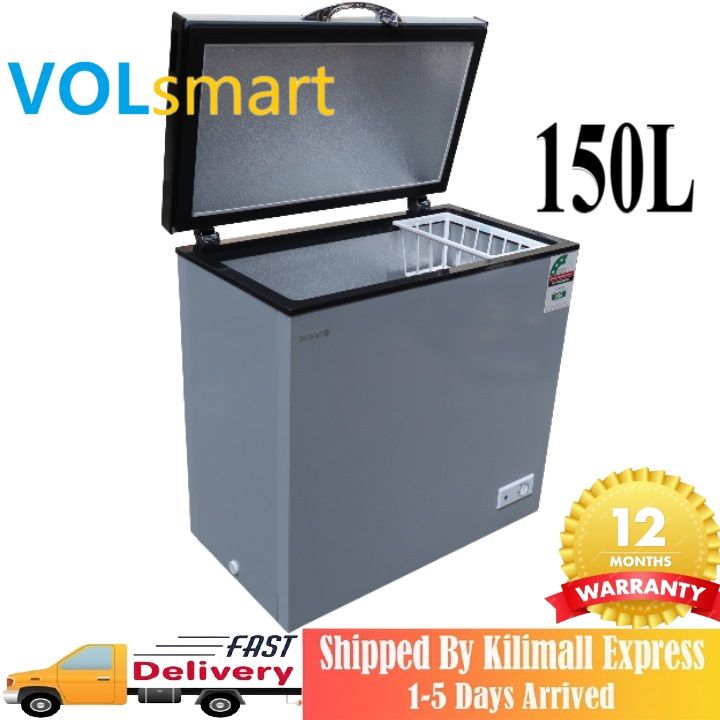Freezer Volsmart 150L Vertical Chest Freezer VL-BD150 Single Flip Drain Freezer Energy-saving Freezer Fast Cooling Refrigerator Freezer 150L freezer frozen freezer household freezer box