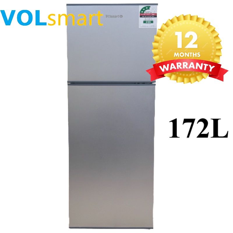 Volsmart 172L Fridge Freezer VL-BCD172 Energy Saving Double Doors Refrigerator 172L fridge double door Direct Cool fridge Refrigerator fridges and freezers fridge172ltrs fridge 172 fridge 172L